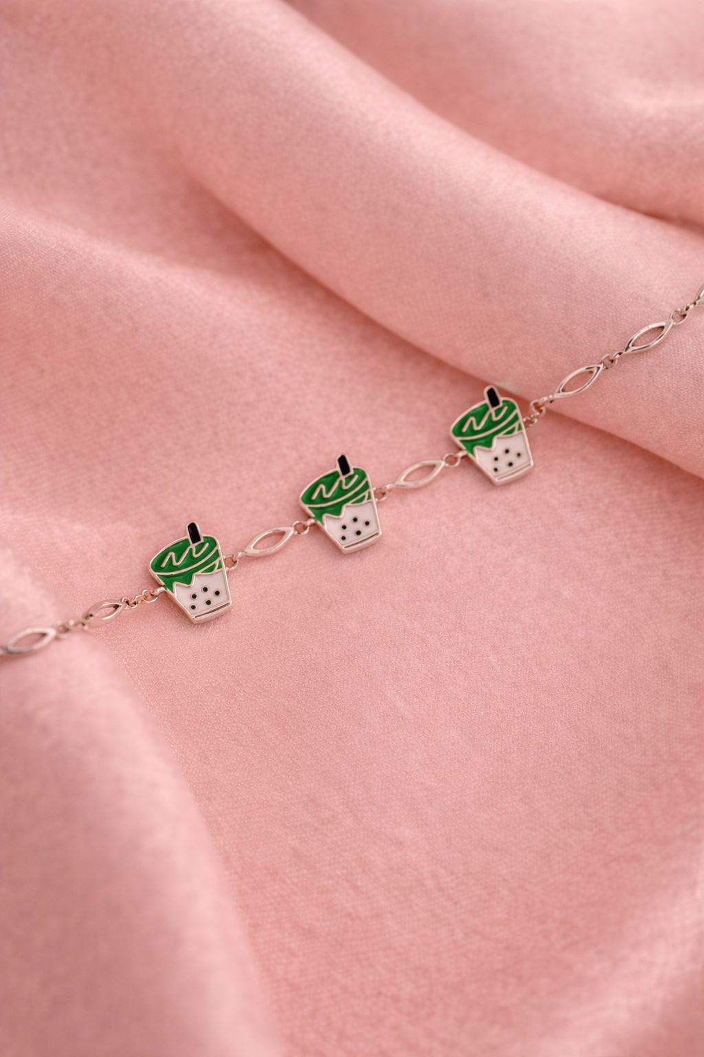 Bubble Tea Charm Bracelet