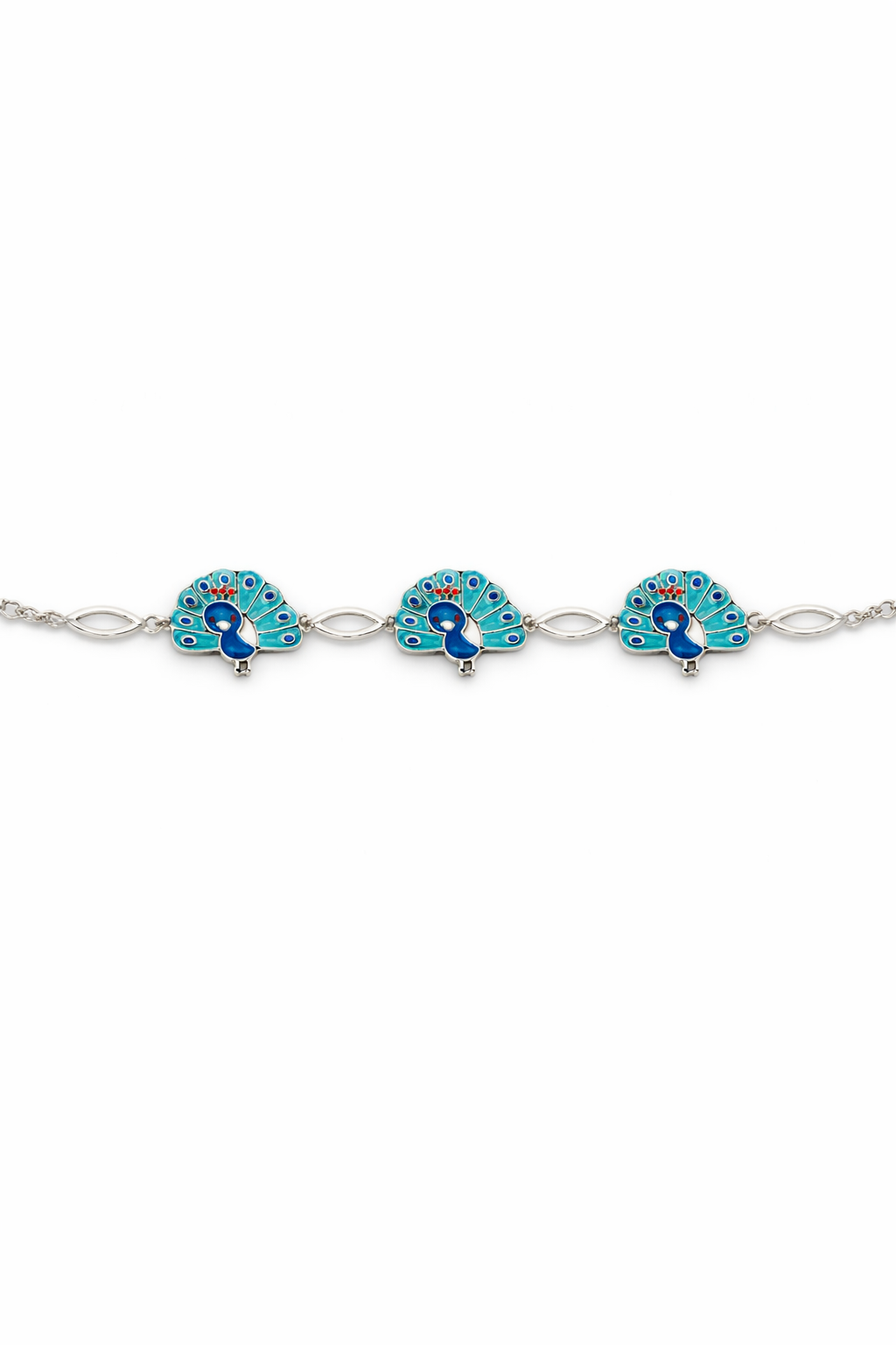 Peacock Charm Bracelet