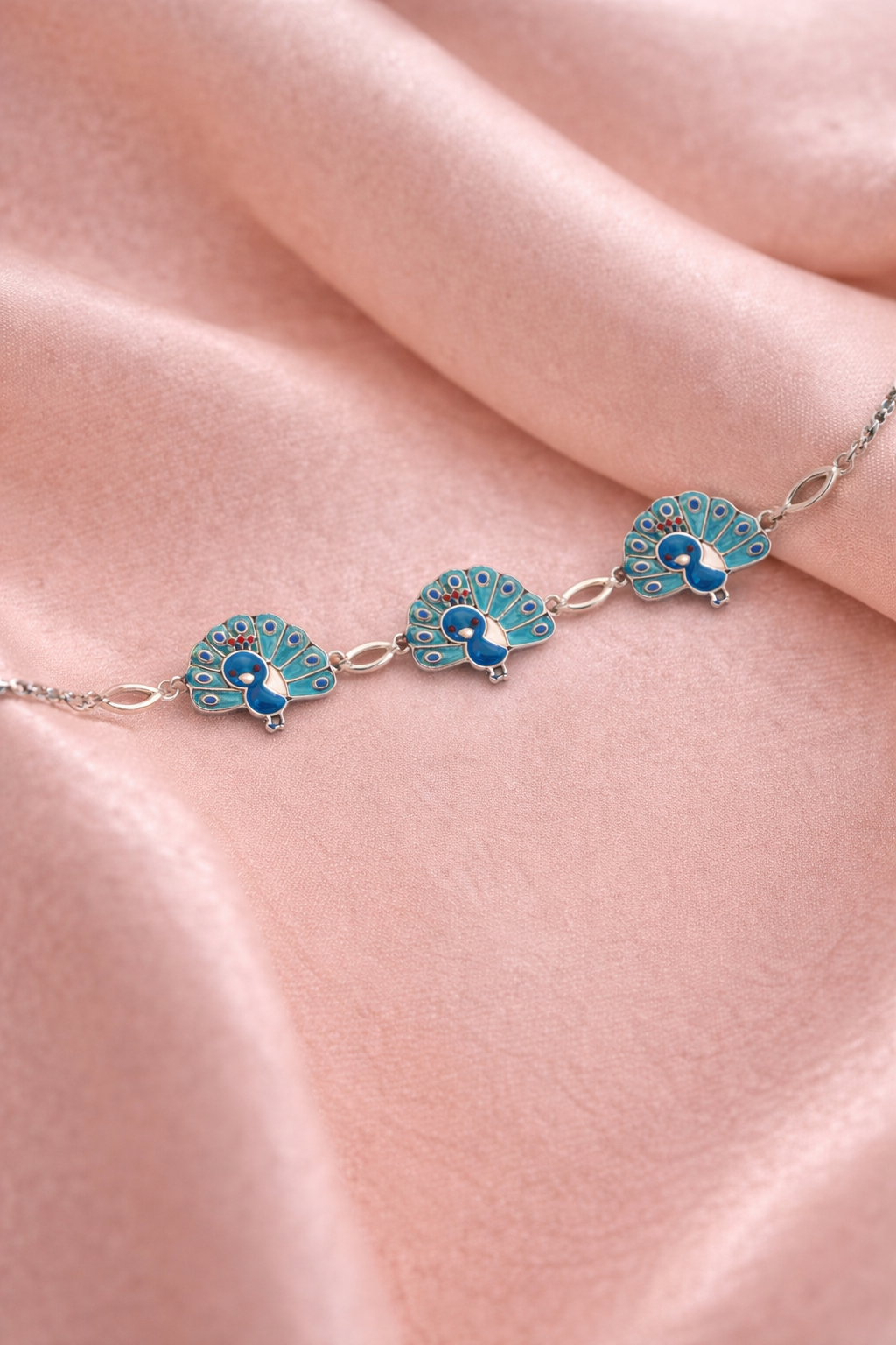 Peacock Charm Bracelet