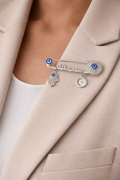 Evil Eye Multi Charm Statement Pin