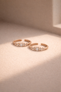 Princess Cut Band Toe Ring