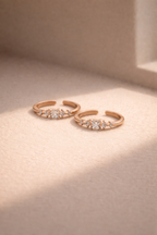 Princess Cut Band Toe Ring