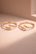Twin Star Spark Toe Ring