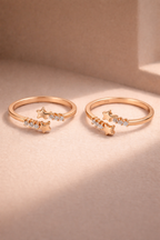 Twin Star Spark Toe Ring