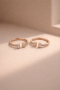 Cut Duo Toe Ring