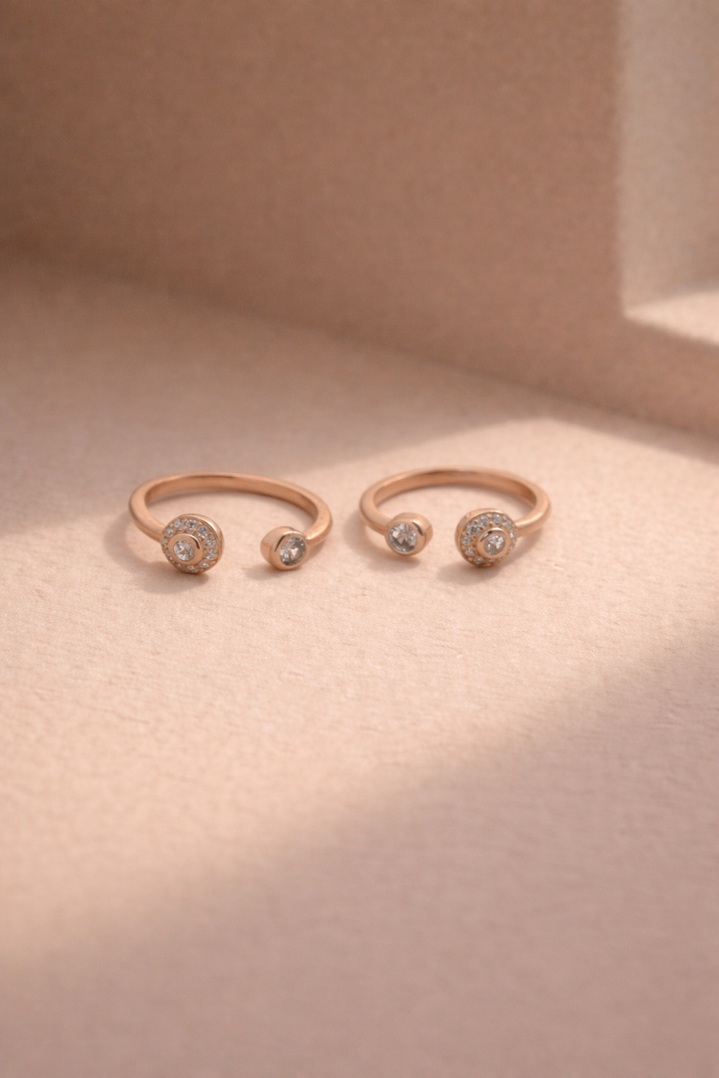 Classic Halo Duo Toe Ring