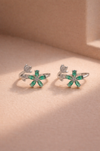 Bloom Floral Toe Ring Silver