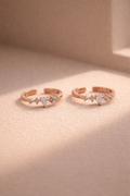 Pear Drop Crown Toe Ring