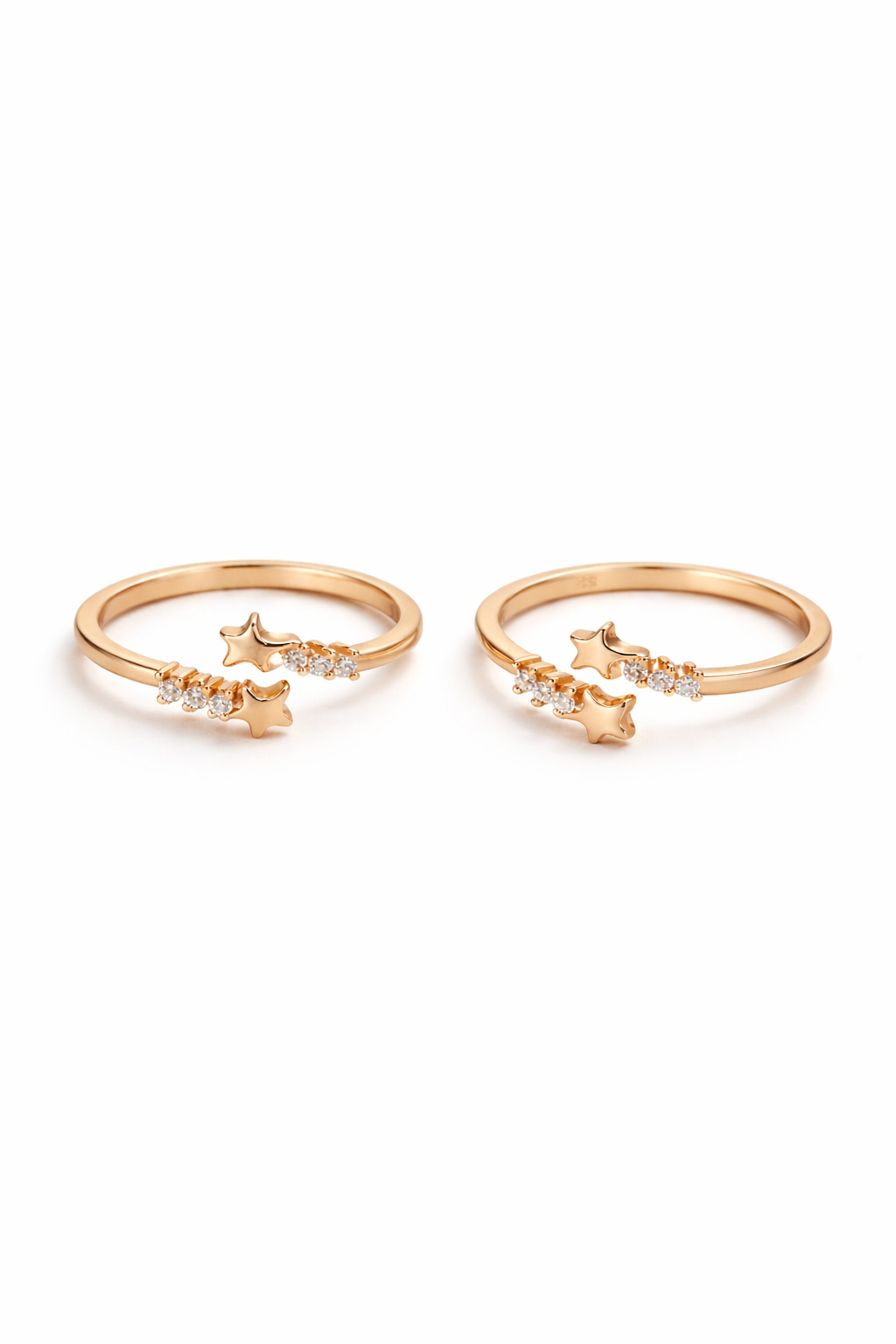 Twin Star Spark Toe Ring