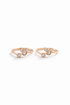Trio Cluster Toe Ring