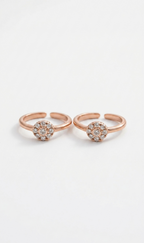 Circular Halo Toe Ring