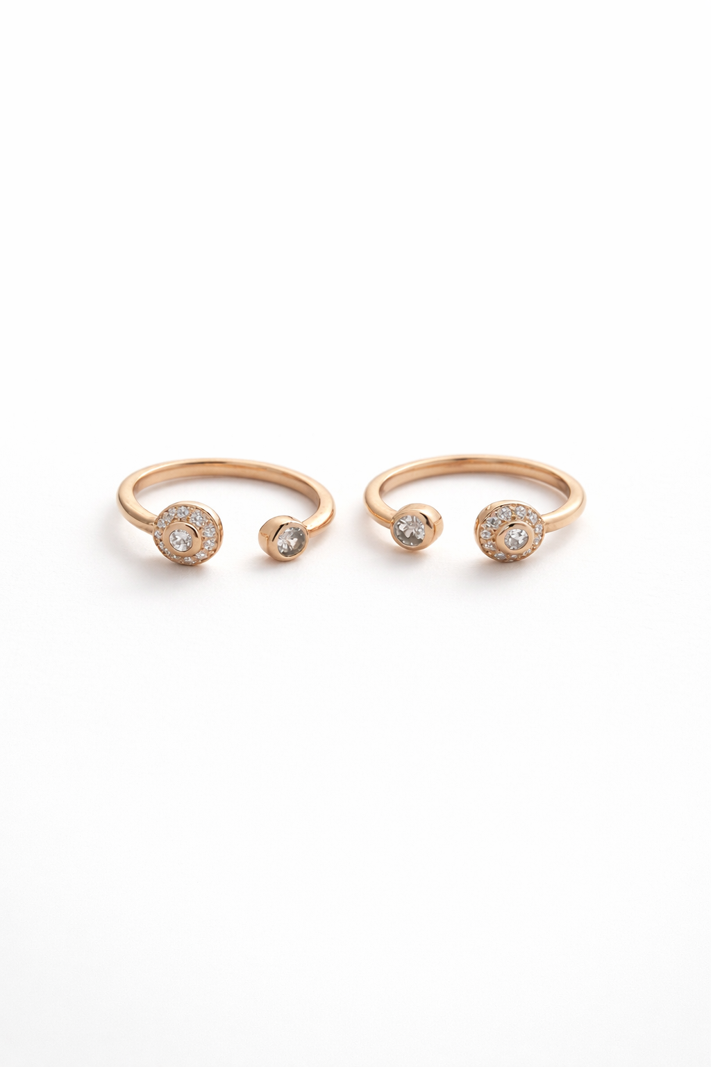 Classic Halo Duo Toe Ring