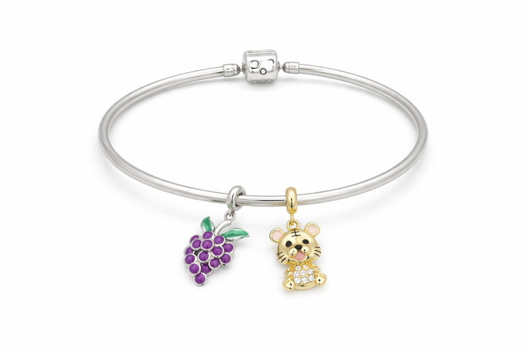 Anviora Bear & Grapes Bracelet