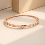 Crystal Bar Open Cuff Bracelet