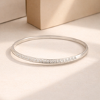 Sleek Diamond Line Bangle