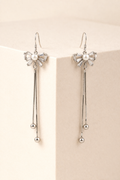 Bow Pearl Tassel Earrings