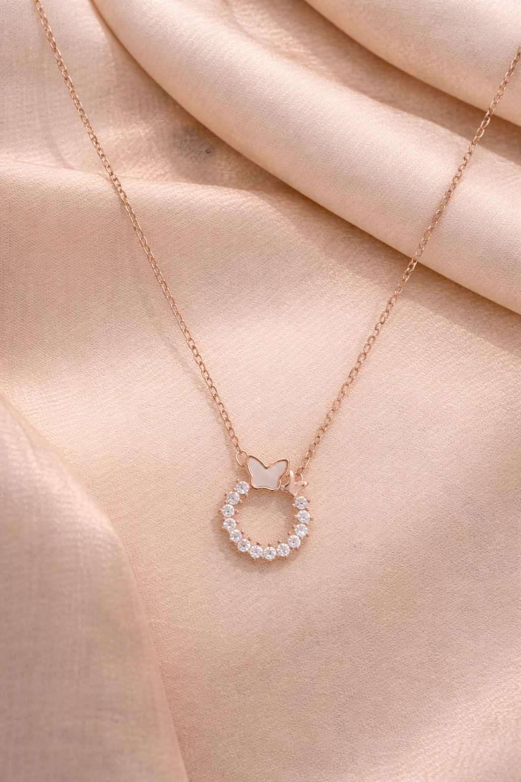 Butterfly Circle Pendant