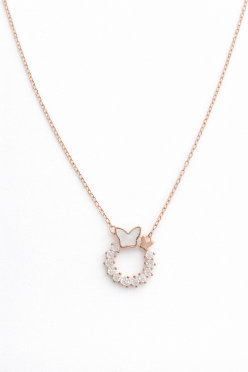 Butterfly Circle Pendant