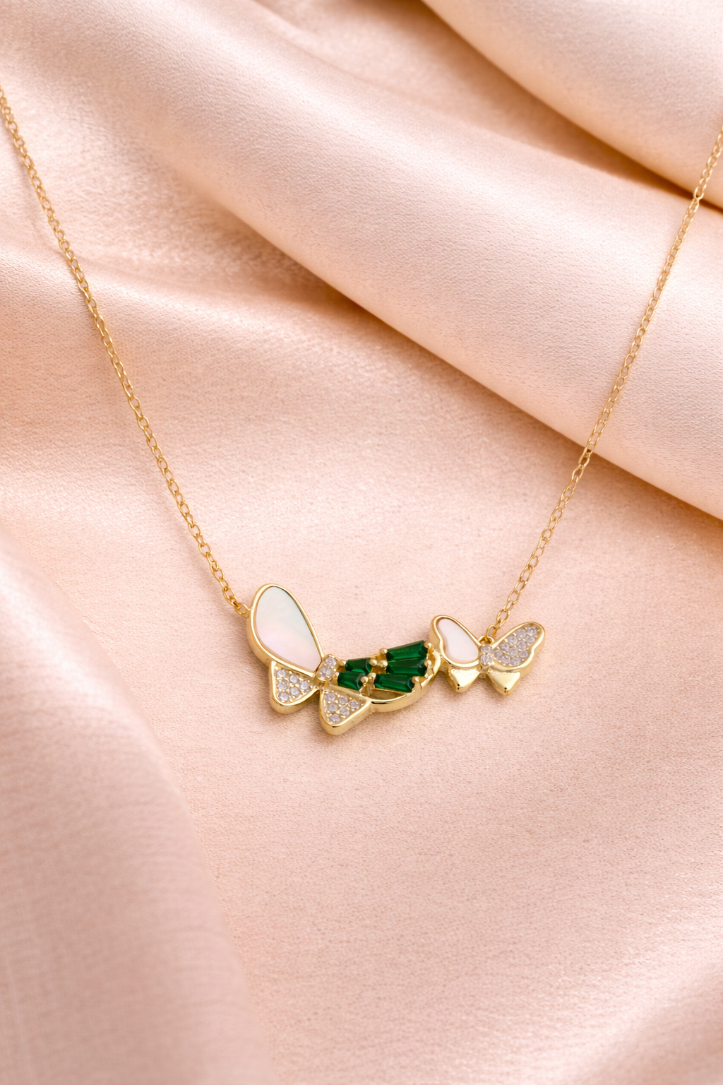 Butterfly Gem Necklace