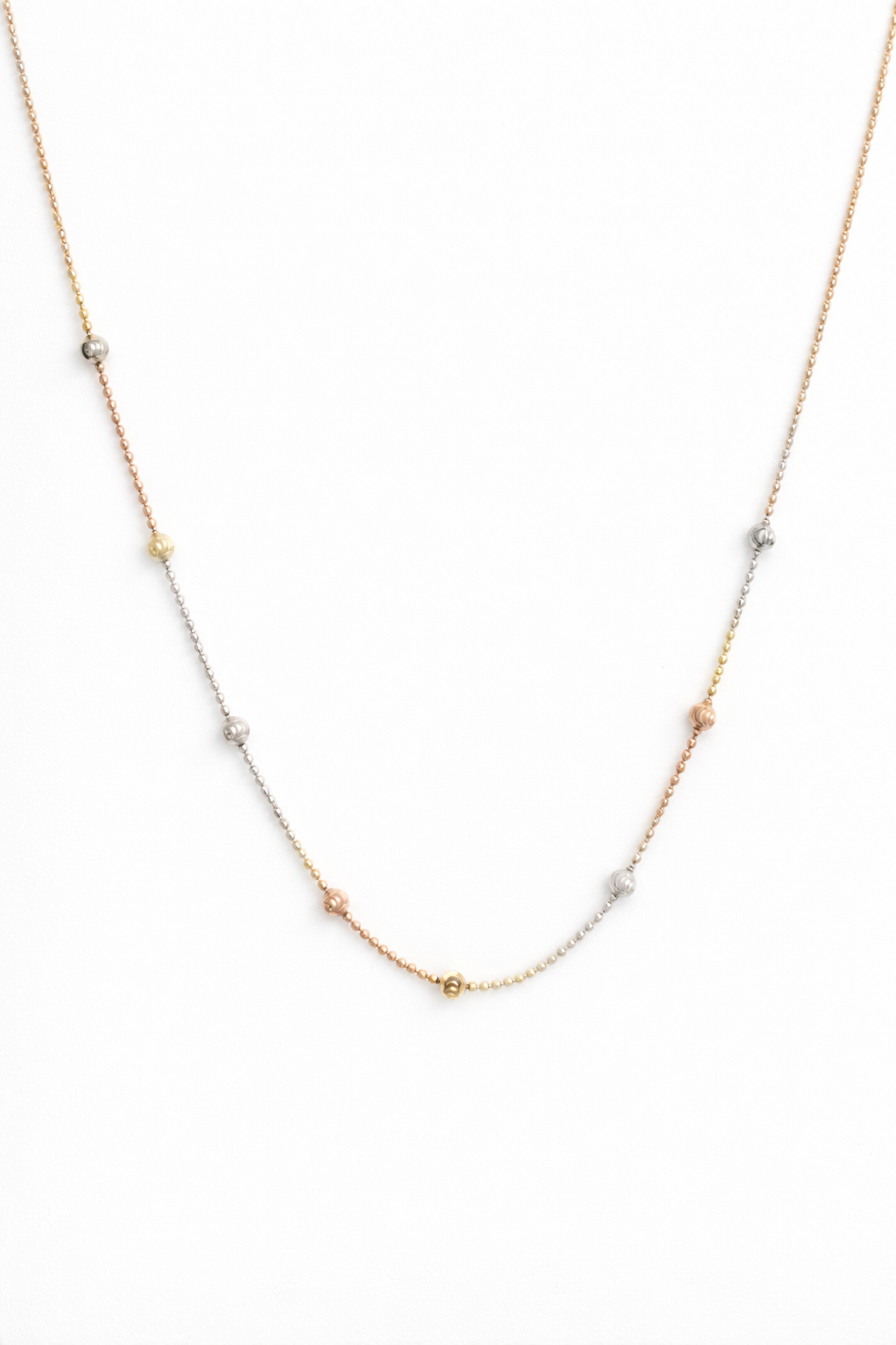 Tri Color Beaded Chain