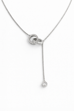 Linked Rings Drop Pendant