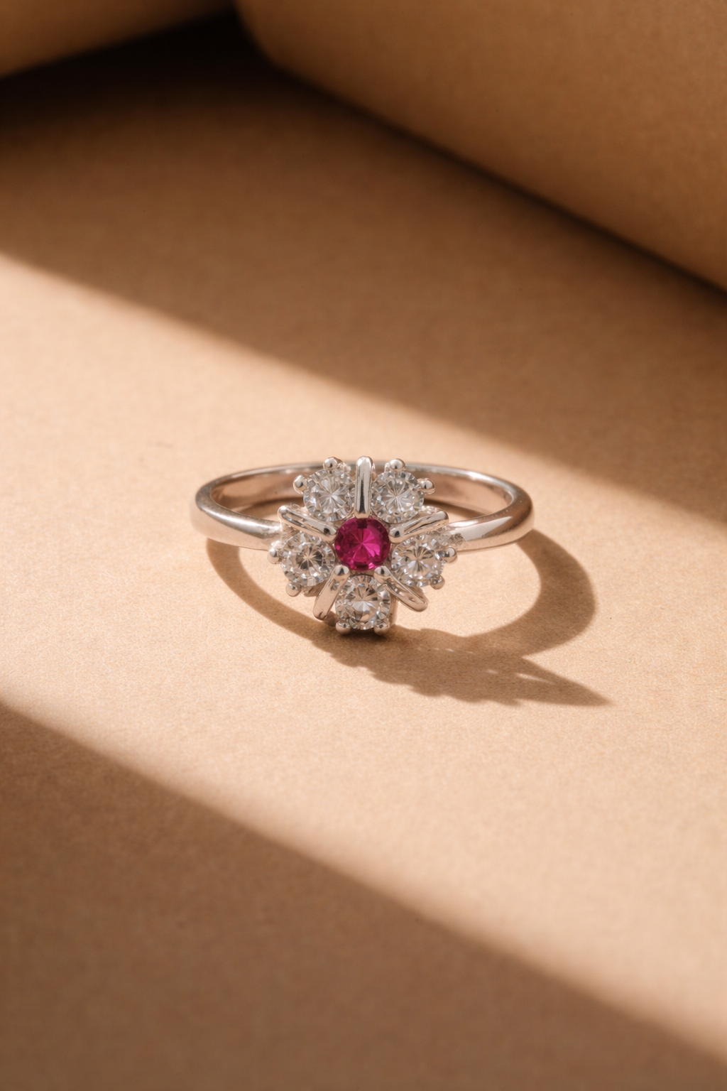 Silver Flower Ring