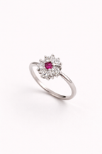 Silver Flower Ring