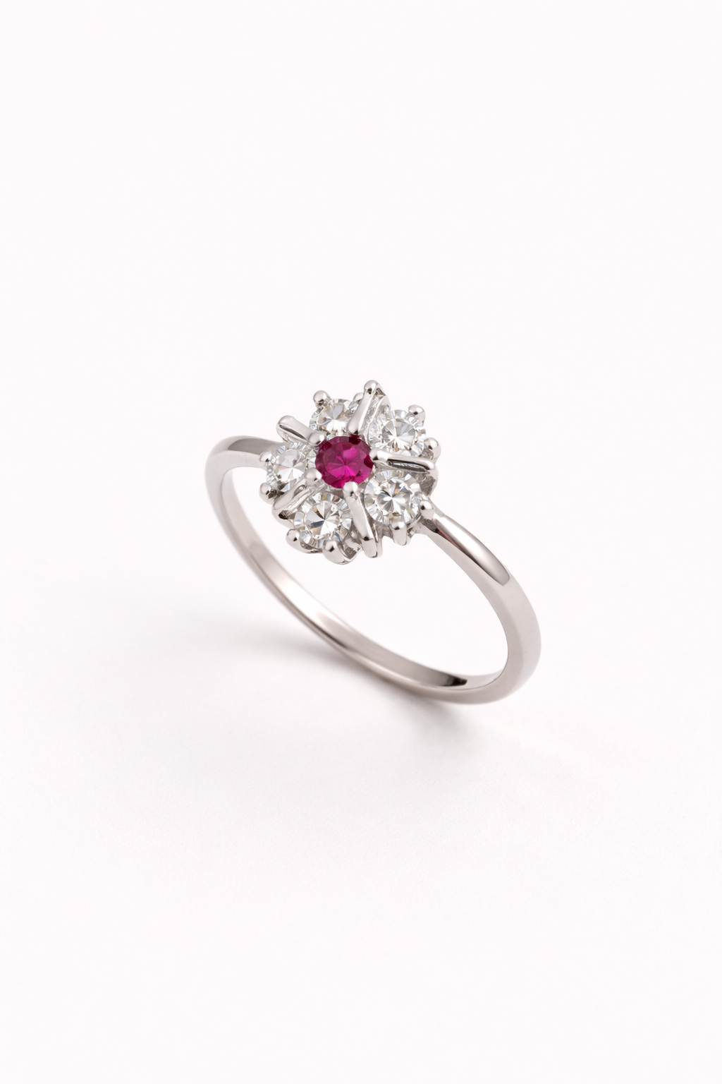 Silver Flower Ring