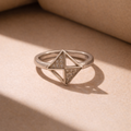 Geometric Silver Ring