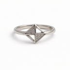 Geometric Silver Ring