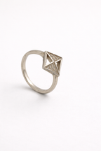 Geometric Silver Ring