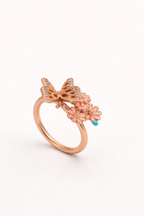 Butterfly Floral Ring