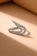 Wave Zircon Open Ring