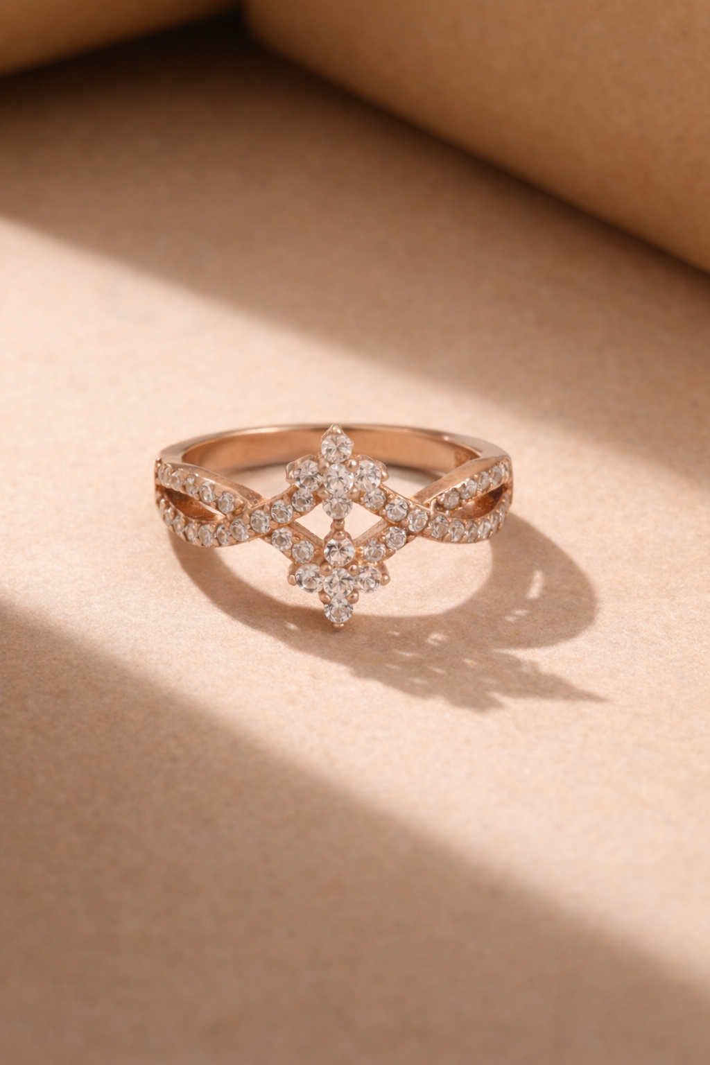 Crystal Infinity Ring