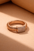 Textured Gold Flexi Ring