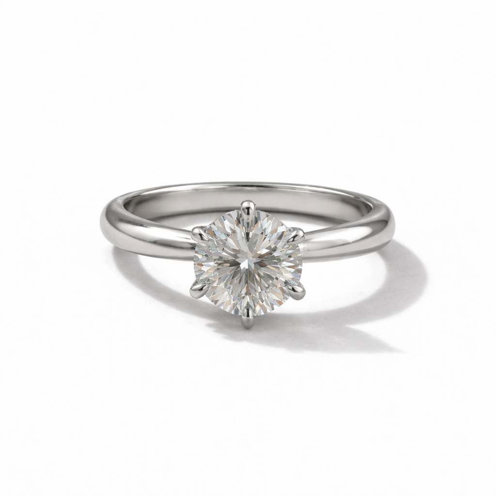 Classic Solitaire Zircon Ring