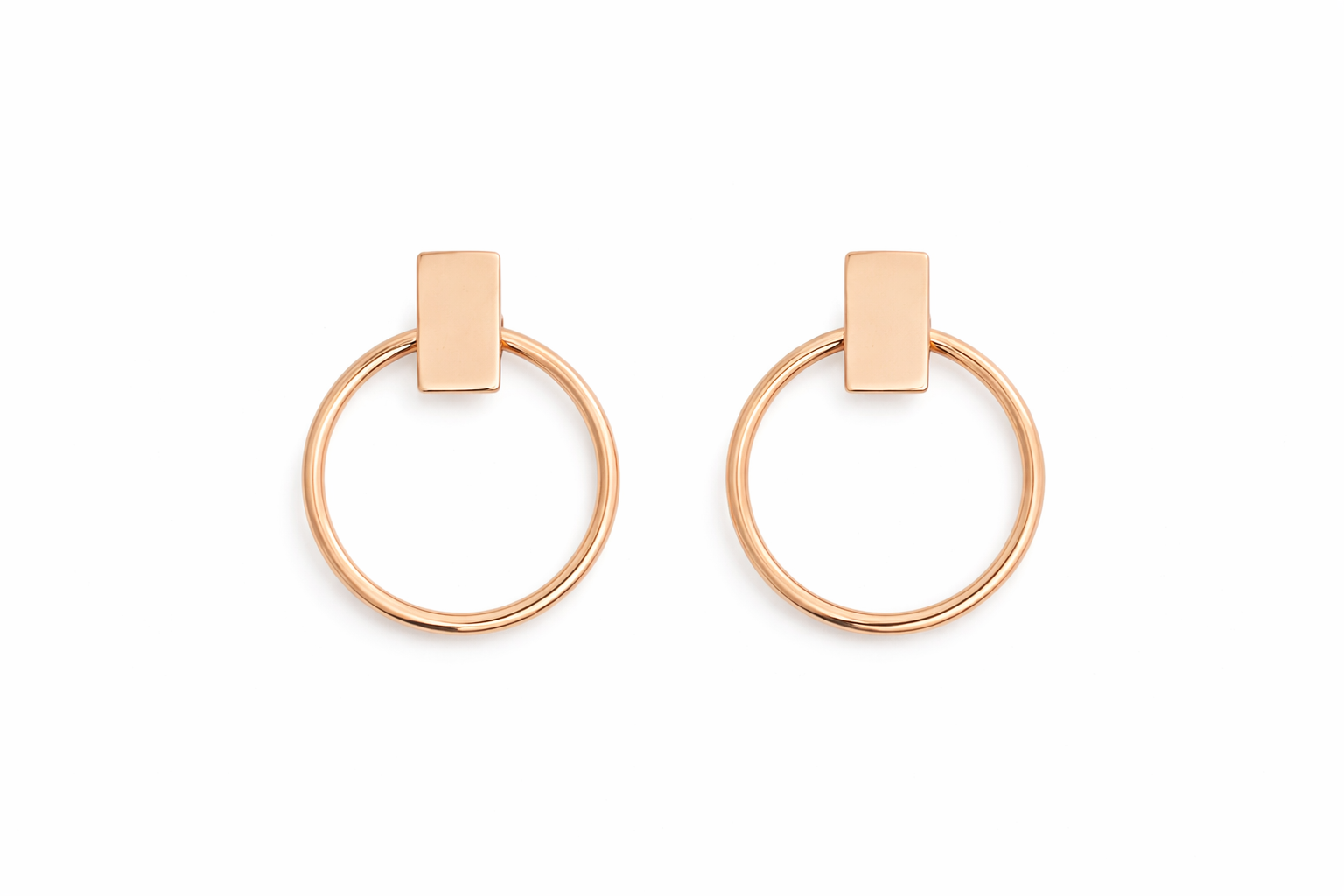 Classic Hoop Drop Earrings