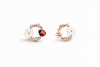 Ladybug Floral Studs