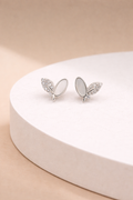 Leaf Pearl Studs