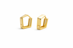 Geometric Gold Hoops