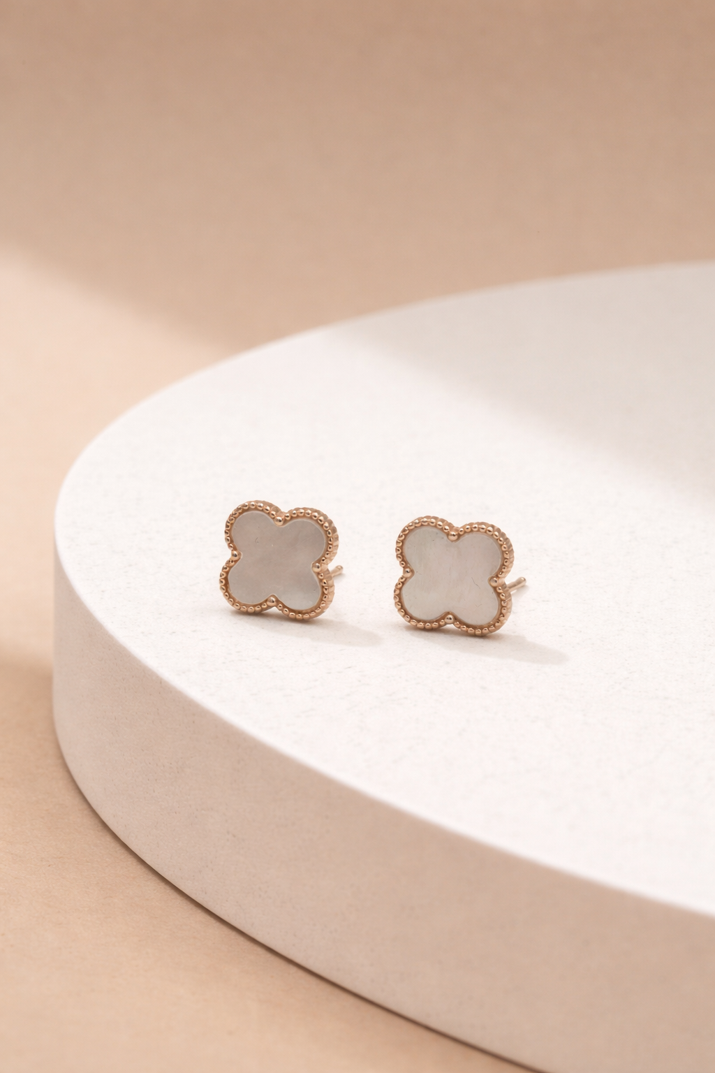 Pearl Clover Studs