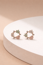 Floral Circle Studs