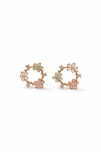 Floral Circle Studs