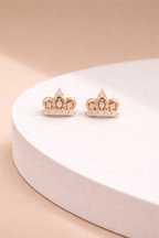 Royal Crown Zircon Studs