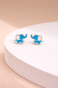 Blue Elephant Studs