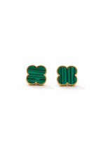 Green Clover Luxe Studs