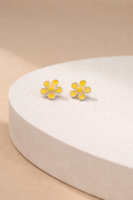 Sunny Daisy Enamel Studs