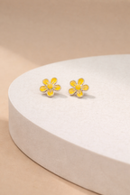 Sunny Daisy Enamel Studs
