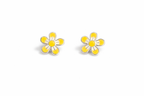 Sunny Daisy Enamel Studs