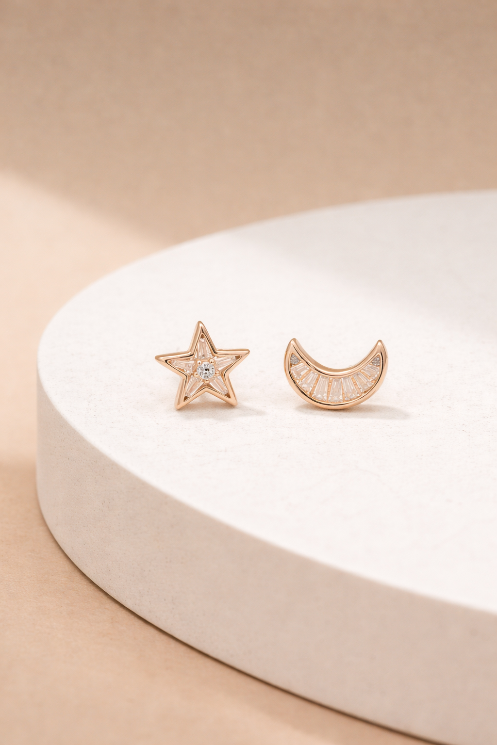 Star & Moon Studs
